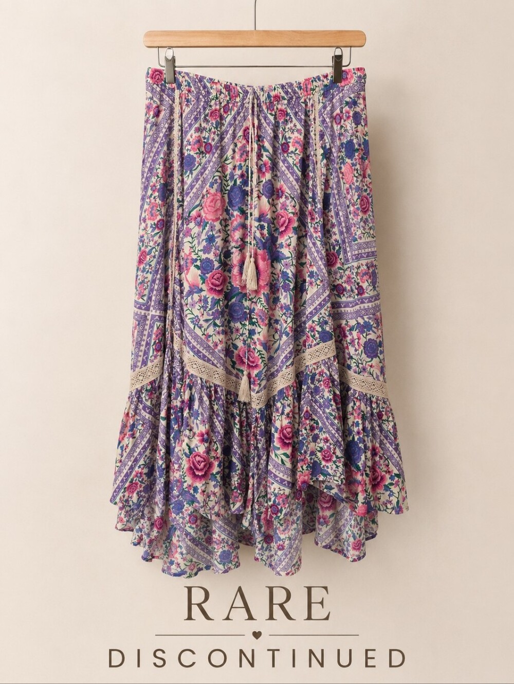 ✨ RARE Spell & The Gypsy Collective Boho Floral Maxi Skirt Medium ✨